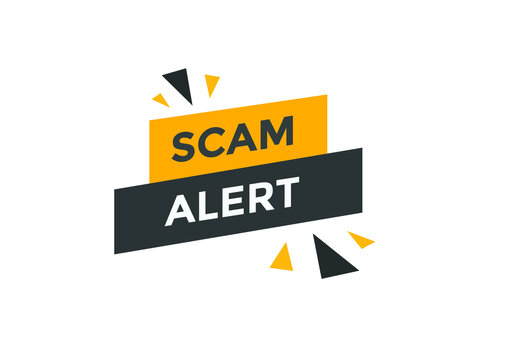 Scam alert social media banner template. Web banner Scam alert 
