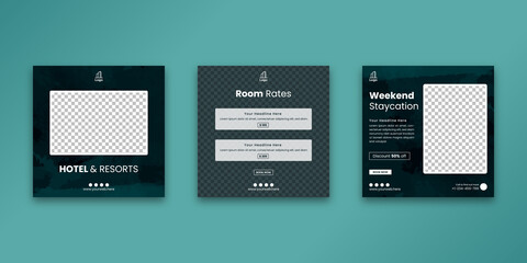 Hotel and Resorts Social Media Template