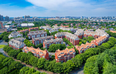 A Thames Town urban environment in Songjiang District, Shanghai, China