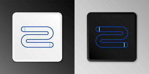 Line Towel icon isolated on grey background. Colorful outline concept. Vector