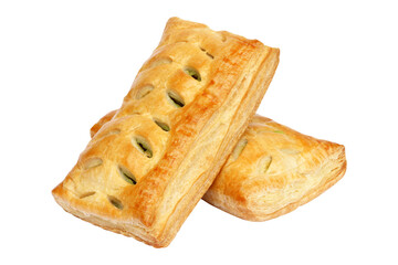 freshly baked pies isolated on white background