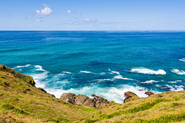 View of the infinite ocean from the Coastal Walk - Port Macquarie, NSW, Australia