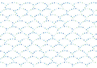 ドットの波模様の背景素材