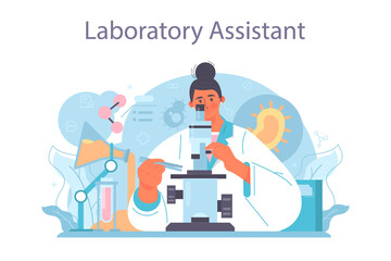 Laboratory assistant. Pharmaceutical research, scientist making clinical