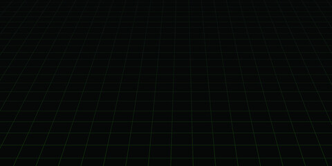 Green square line and black background