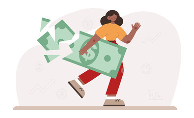 Financial inflation concept. Growing up prices for goods and value