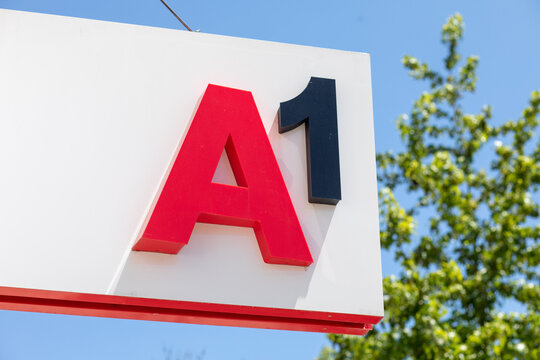 Logo of A1, leading telefomunication comapny in Serbia
