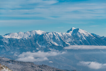 Fototapeta premium Winter landscape in the mountains