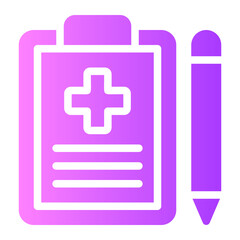Obraz premium medical report gradient icon