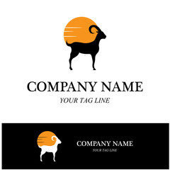 Goat Logo Template vector icon