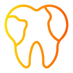 teeth gradient icon