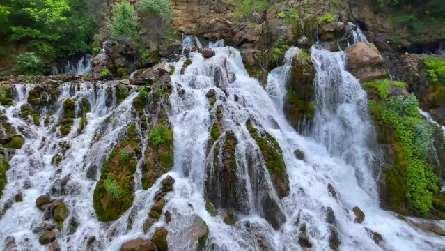 Tomara Waterfall Is Located In The Siran District Of Gümüşhane City