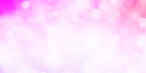 Light Purple, Pink vector layout with circles.