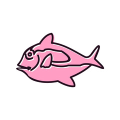 Blue Tang Fish Icon