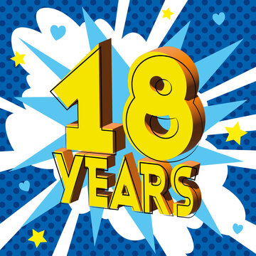 310+ Anniversaire 18 Ans Stock Illustrations, graphiques