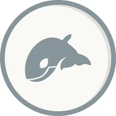 Photo sur Plexiglas Baleine Orca Fish Icon