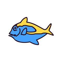 Blue Tang Fish Icon