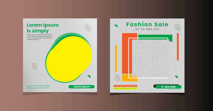 fashion sale social media banner template