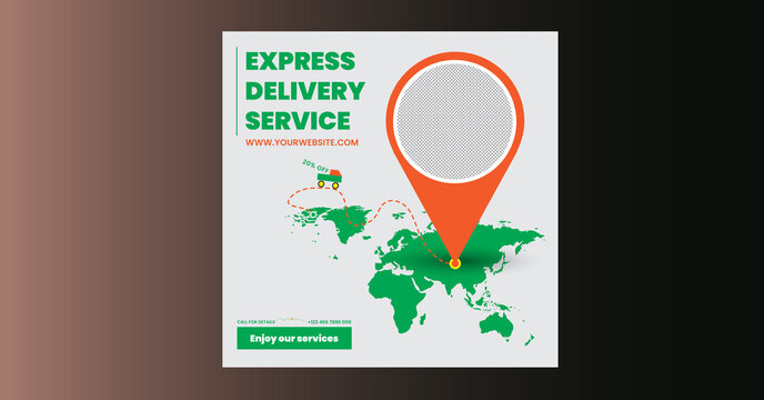 delivery social media post