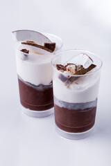 Chocolate and vanilla ice cream