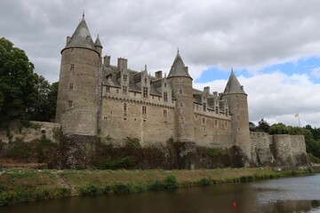 Fototapeta na wymiar the castle of Josselin in Brittany 