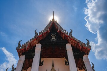Wat Prasat, an old temple in Nonthaburi Province, Thailand