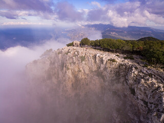 Top of the mountain, Mola de Planícia, 934 mts, Banyalbufar, Sierra de Tramuntana, Mallorca, balearic islands, spain, europe