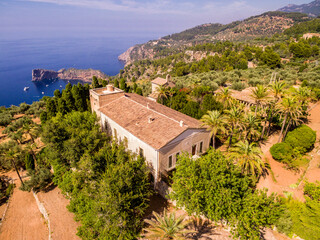 Fototapeta na wymiar Monasterio de Miramar,Valldemossa, Mallorca, balearic islands, Spain