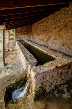 lavaderos p&uacute;blicos, Estellencs, Serra de Tramuntana,  Mallorca, balearic islands, Spain