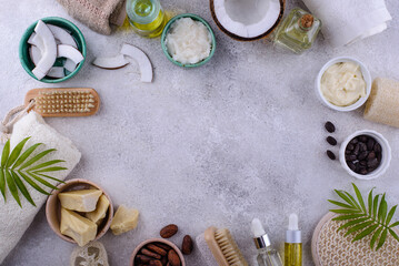 Natural butter from cocoa, jojoba and coconut