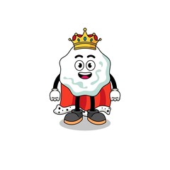 Mascot Illustration of chewing gum king