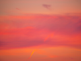 Sunset with clouds and colors