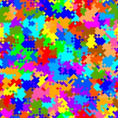 Abstract seamless colorful background with mixed transparent tiles