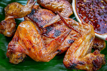 Grilled Chicken Wings with Chili Fish Sauce