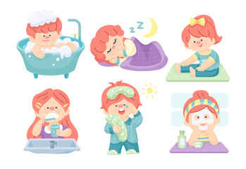 Home life of cute characters