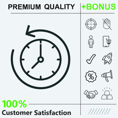 Obraz premium Time line icon graphic elements for your work