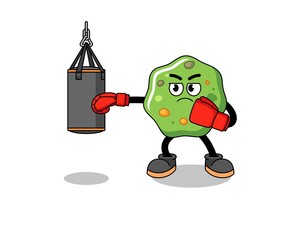 Illustration of puke boxer