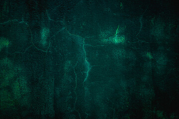 Beautiful abstract green old plaster wall. Textured background.