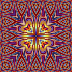 3d effect - abstract square geometric color gradient pattern 