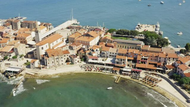 Aerial photo of Umag town, Istra, Croatia
