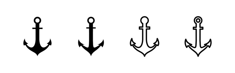 Anchor icon vector. Anchor sign and symbol. Anchor marine icon.