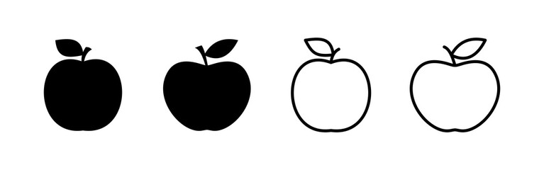 Apple icon vector. Apple sign and symbols for web design.