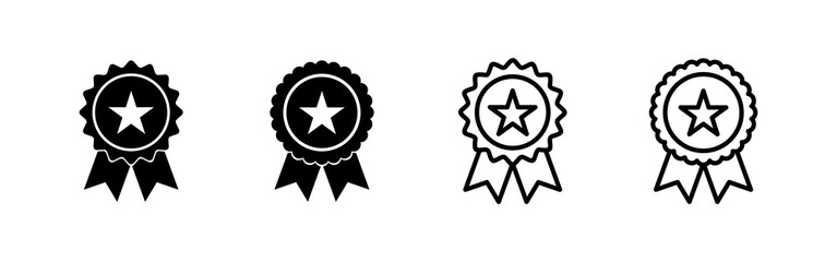 Badge icon vector. Awards icon vector. Achieve sign and symbols