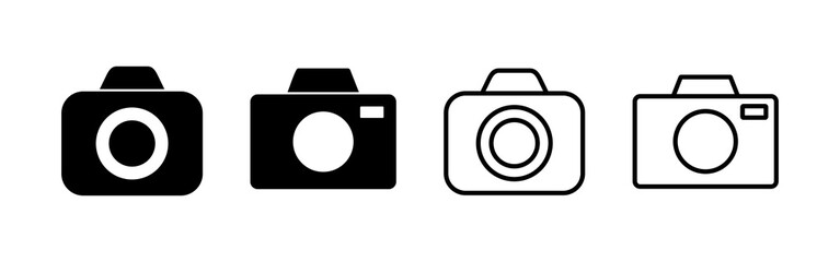 Camera icon vector. photo camera sign and symbol. photography icon.