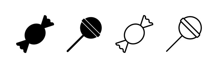 Candy icon vector. candy sign and symbol.