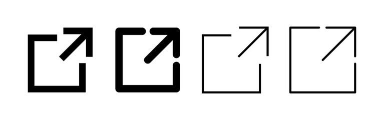 External link icon vector. link sign and symbol. hyperlink symbol