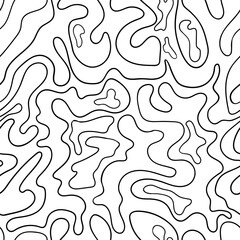 Seamless pattern of hand drawn doodles