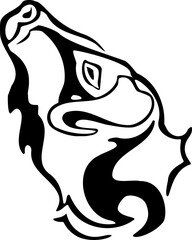 Buffalo - Wild Animals - Logo Animal Vector, Animal Silhouette Stencil