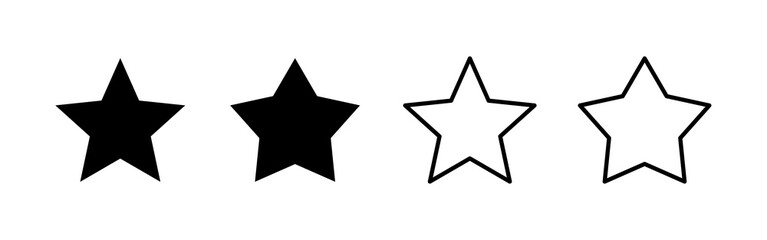 Star icon vector. rating sign and symbol. favourite star icon