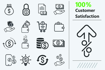 Finance  icon set graphic elements for your work.eps